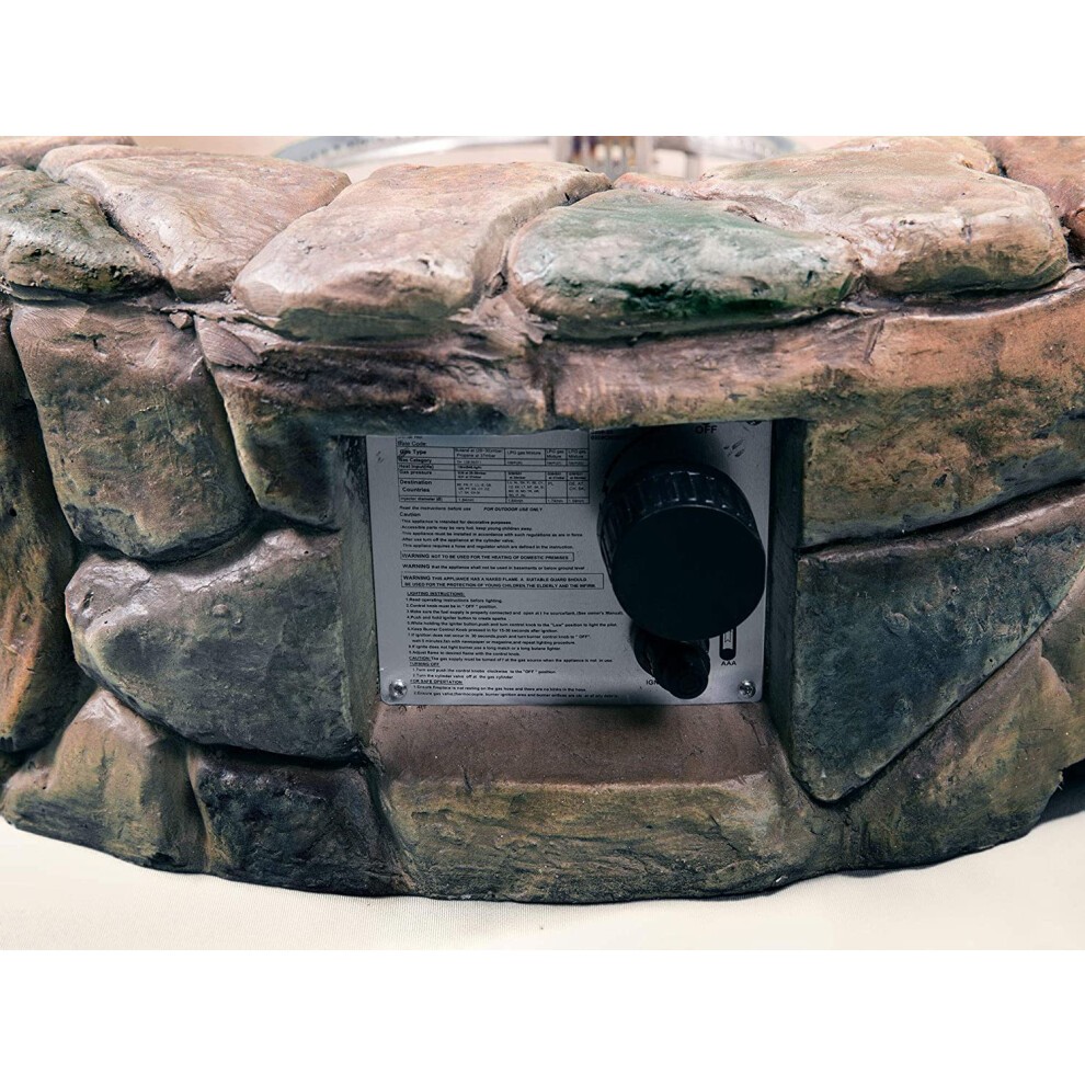 Centurion Supports Fireology Kaluya Bronze Lavish Garden Gas Fire Pit with Eco-Stone Finis - image 3