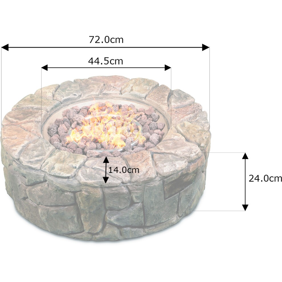 Centurion Supports Fireology Kaluya Bronze Lavish Garden Gas Fire Pit with Eco-Stone Finis - image 4