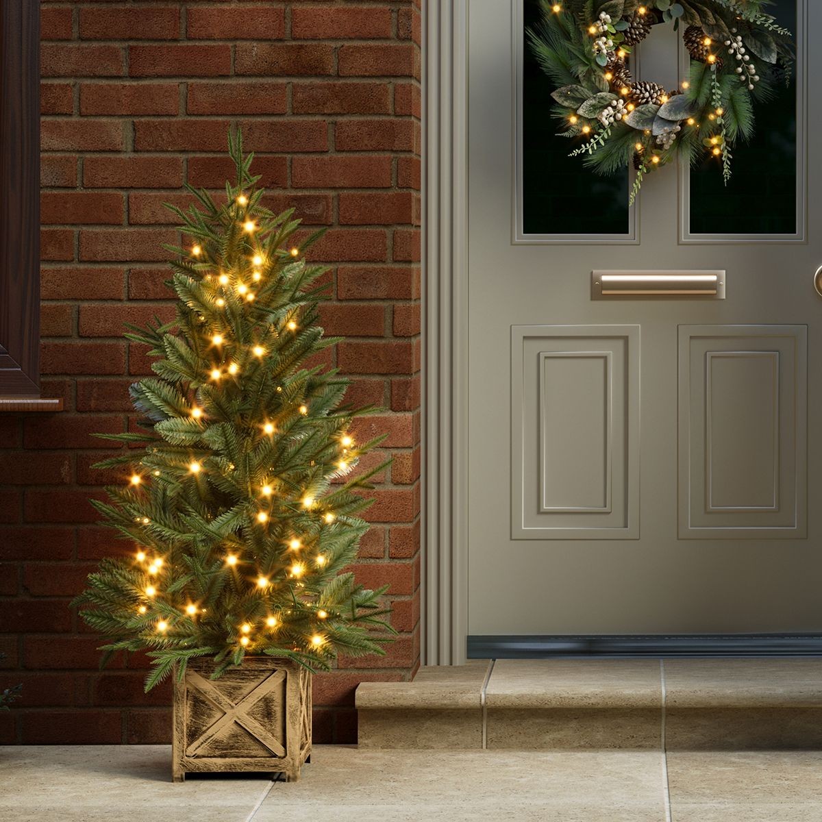 Charles Bentley Luxury Faux Pre-Lit Christmas Tree 4ft - image 3