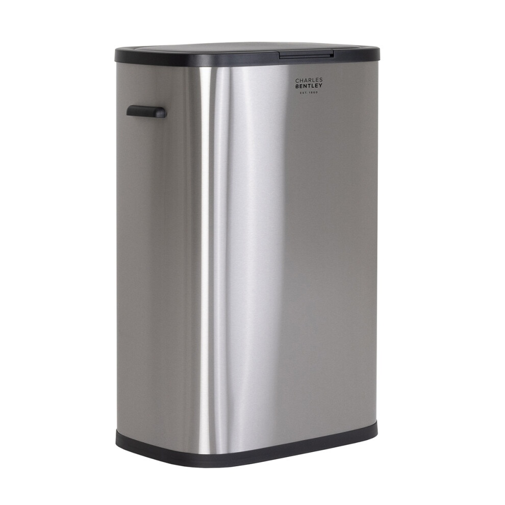 Charles Bentley Stainless Steel Touch Kitchen Bin 55L - image 3
