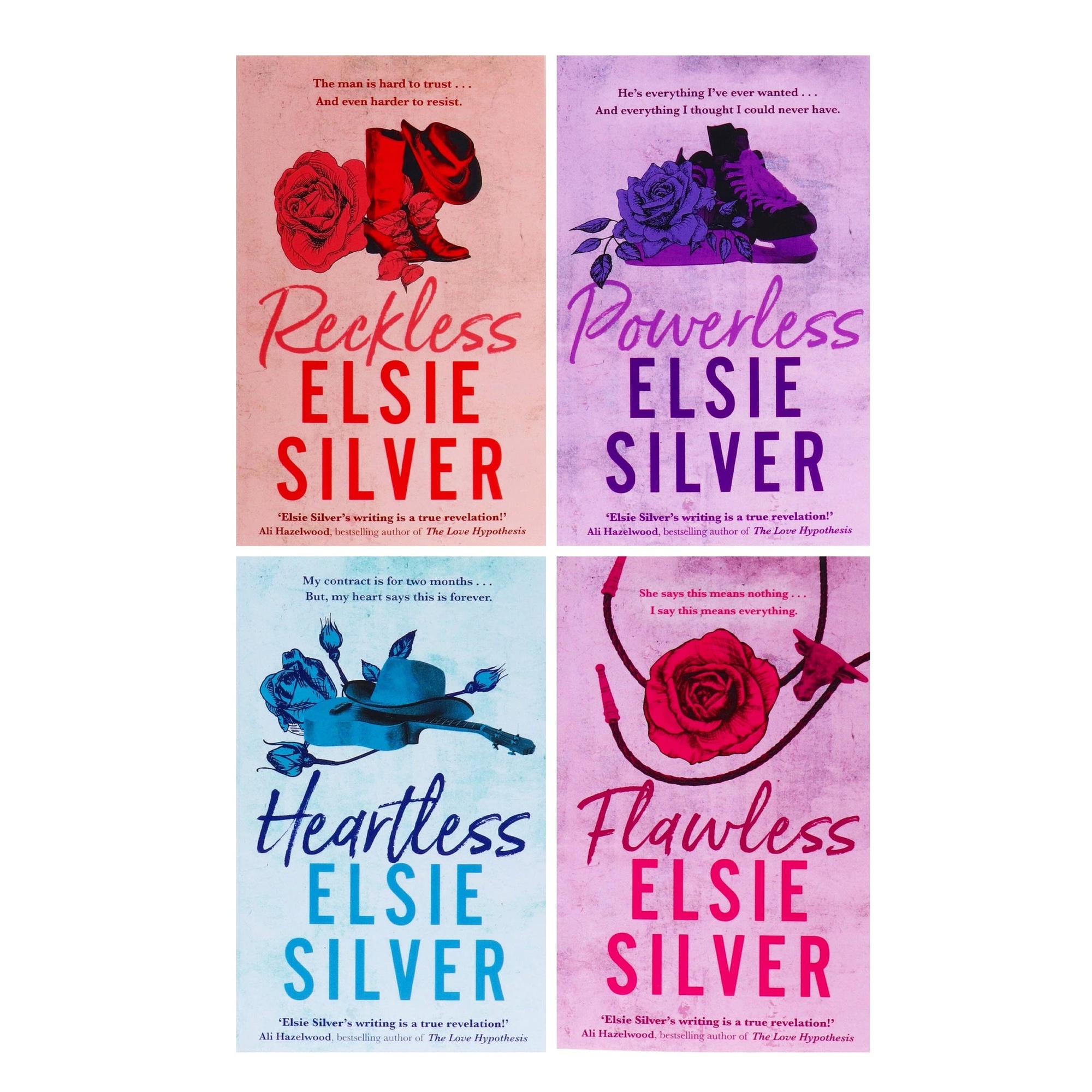Chestnut Springs Series By Elsie Silver Complete 4 Book Collection Featuring Flawless Heartless Powerless Reckless - image 2