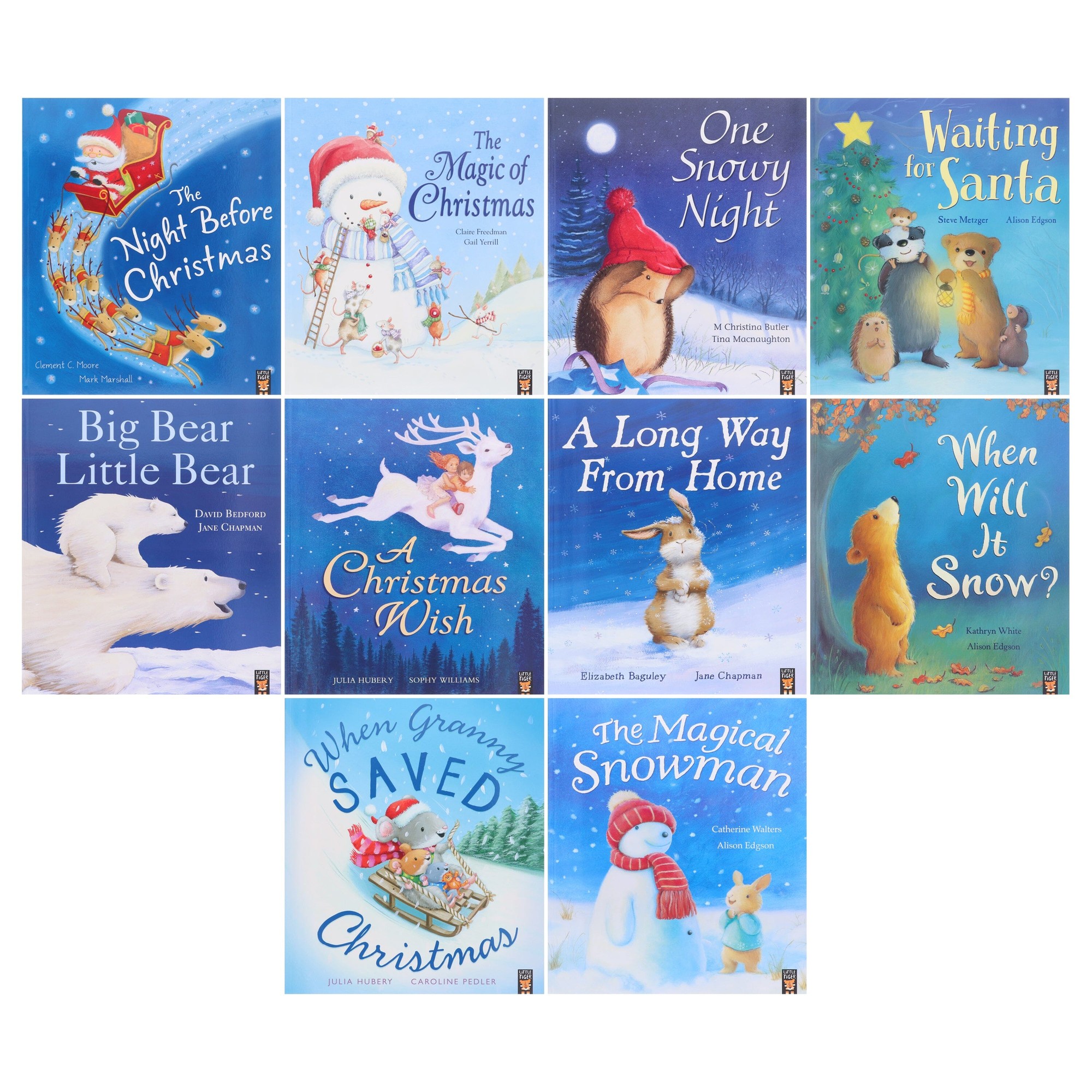 Children Christmas Storybook Collection 10 Books Set (Night Before Christmas, One Snowy Night) - image 2