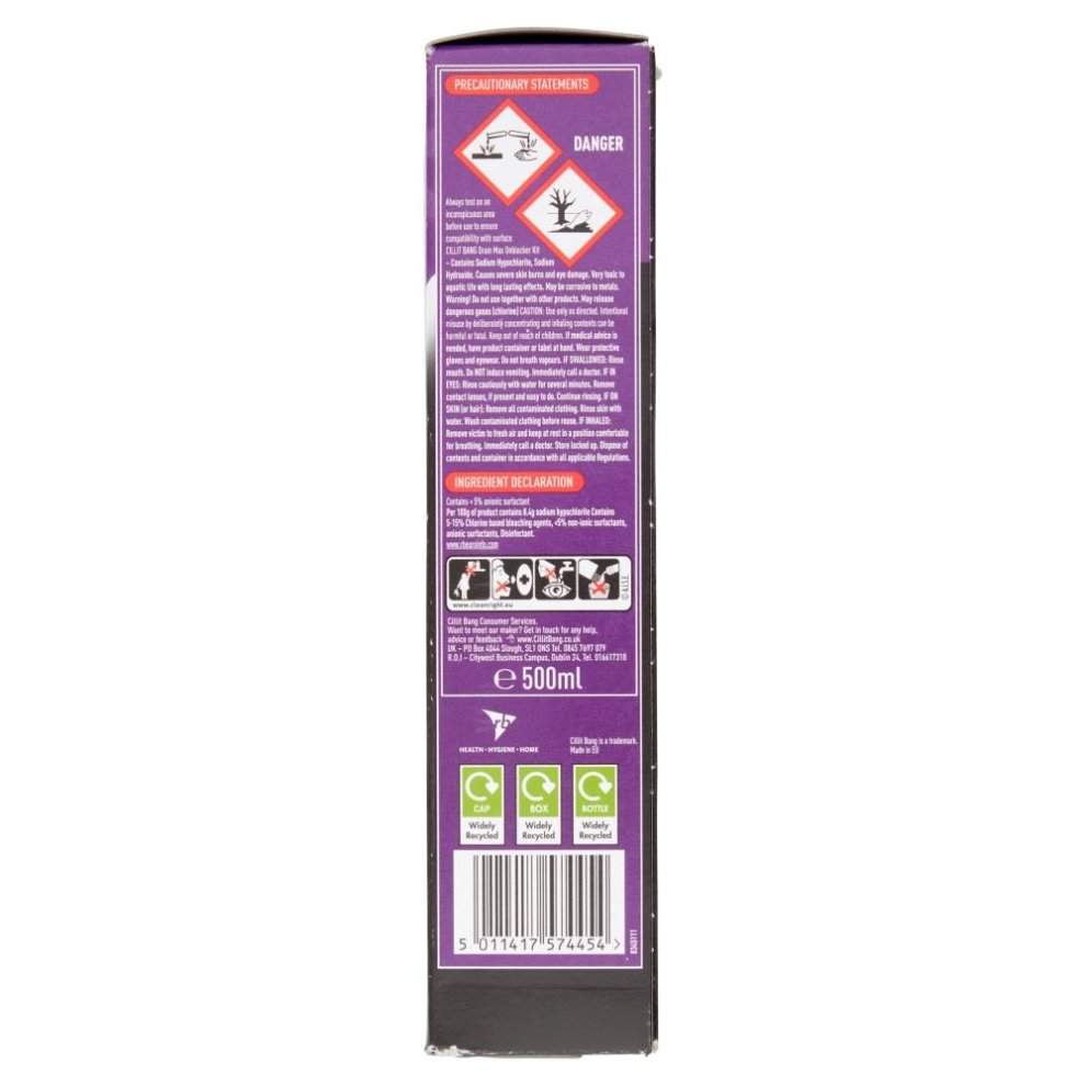 Cillit Bang Power Cleaner Max Unblocker Kit 500ml - image 2