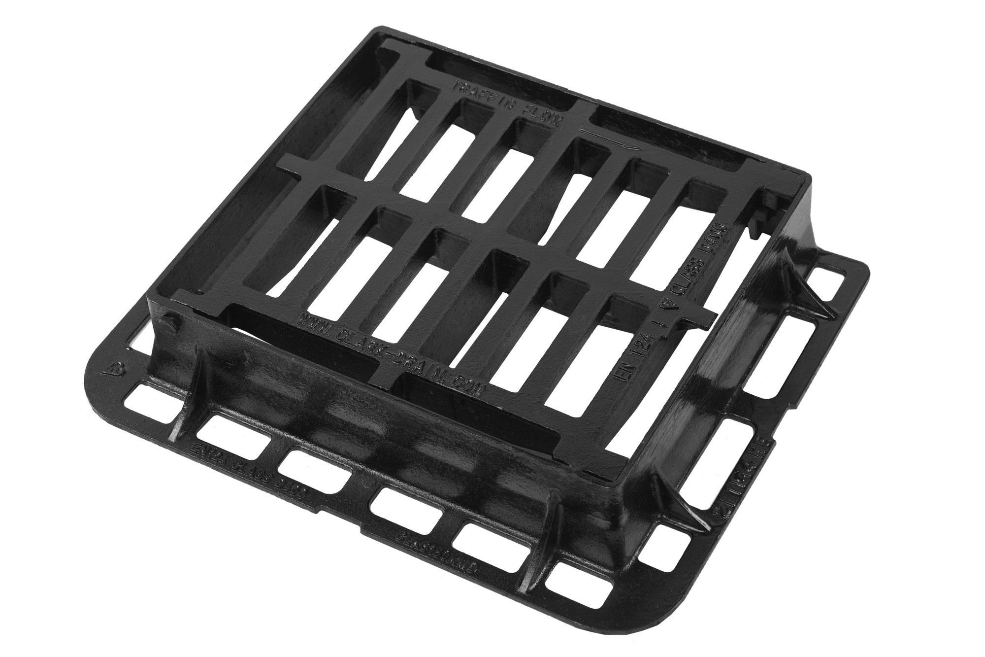 Clark Drain Gully Grate and Frame Ductile Hinged 370mm x 430mm - image 2