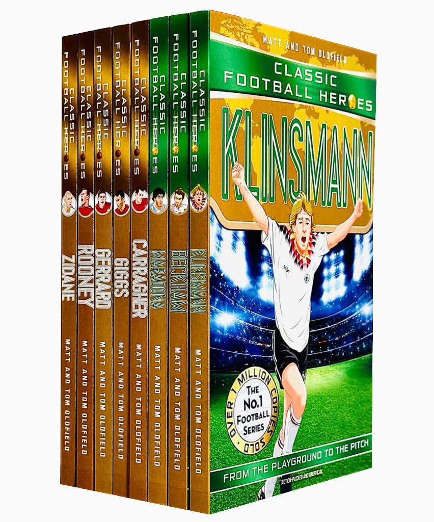 Classic Football Heroes Collection 8 Book Set Tom Oldfield and Matt Oldfield - image 2