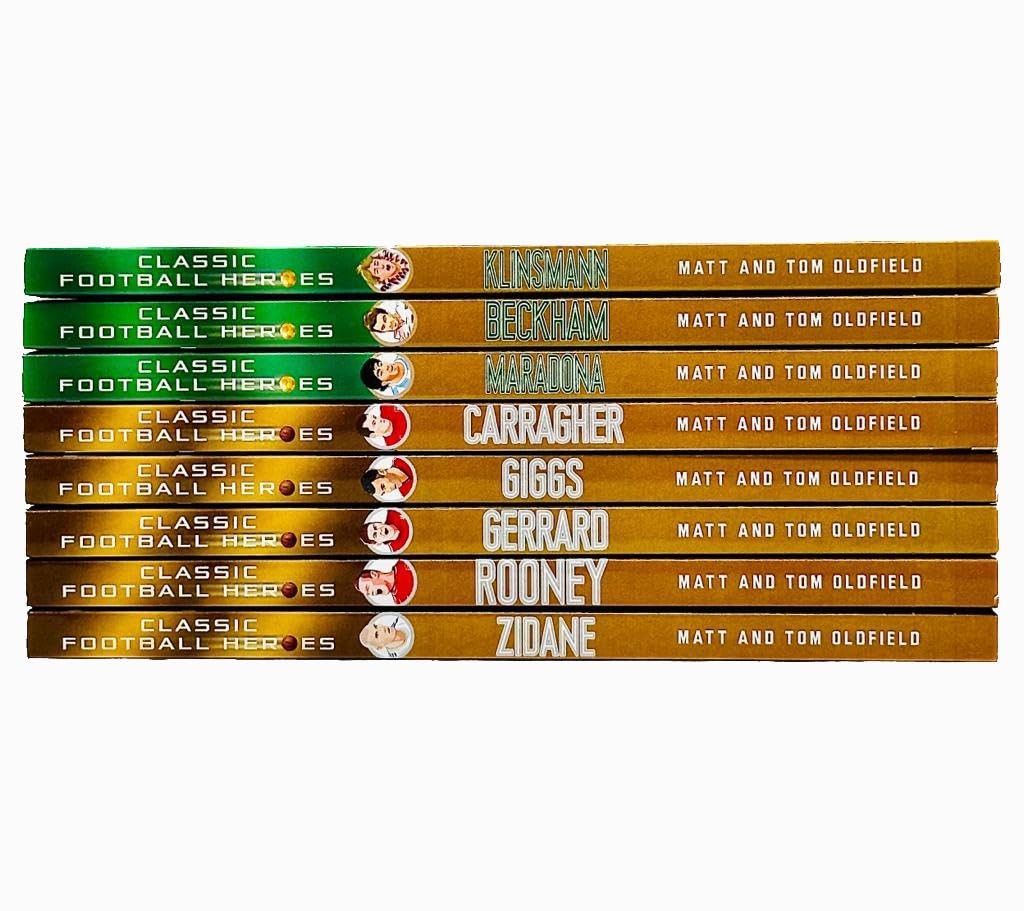 Classic Football Heroes Collection 8 Book Set Tom Oldfield and Matt Oldfield - image 3