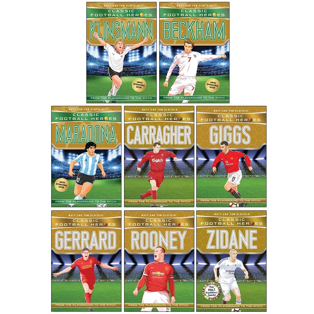 Classic Football Heroes Collection 8 Book Set Tom Oldfield and Matt Oldfield - image 4