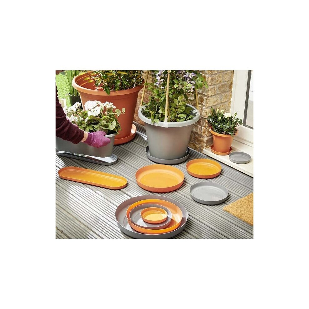 Clever Pots Grey Plastic 50cm Trough Tray - image 4