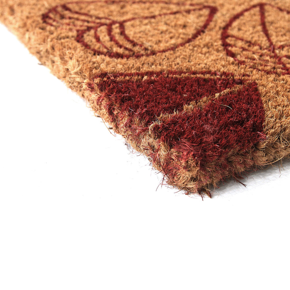 Coco & Coir Graceful Leaves Coir Door Mat 45 x 75cm - image 4