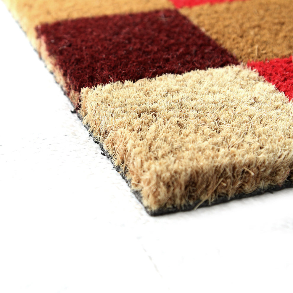 Coco & Coir Vintage Checks Coir Door Mat 45 x 75cm - image 4