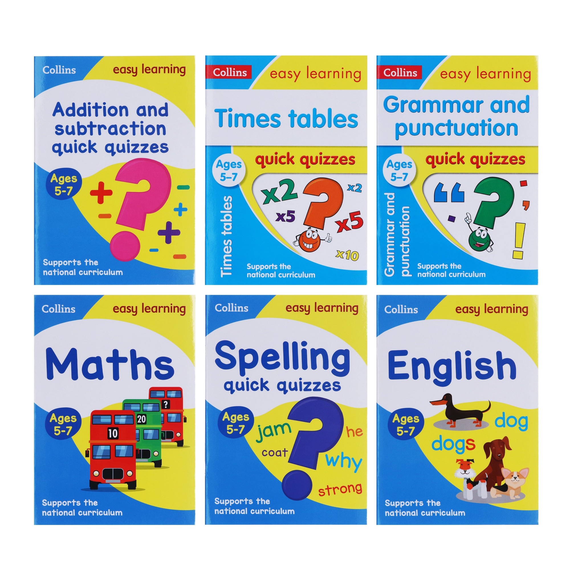 Collins Easy Learning Starter 6 Books Collection Set Ideal for home learning Ages 5-7 Paperback - image 2