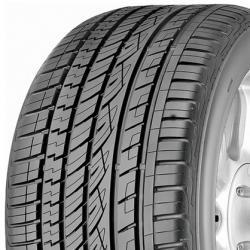 Continental CrossContact UHP tire in size 295/40 R20 110Y XL RO1, featuring a black rubber surface with a detailed tread pattern and a kerbing rib for enhanced durability.