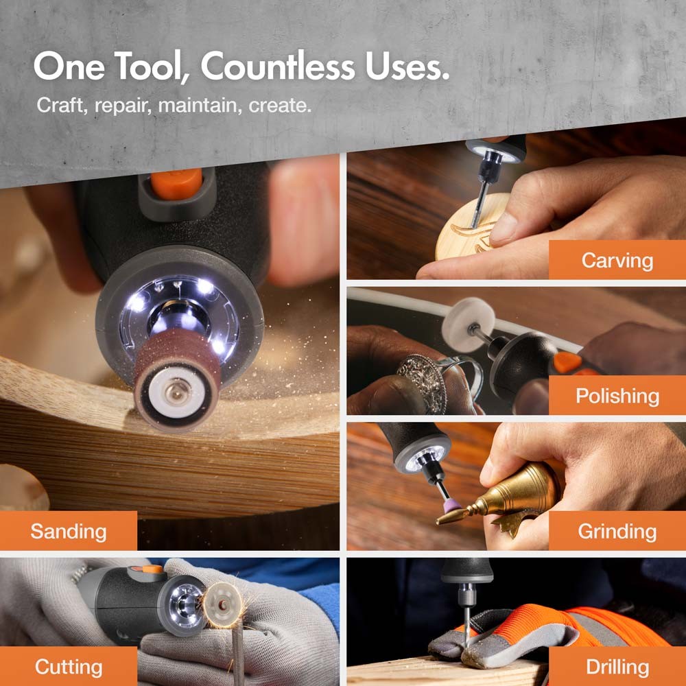 Cordless Rotary Tool with Carry Case - image 3