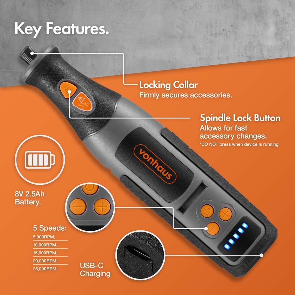 Cordless Rotary Tool with Carry Case - image 4