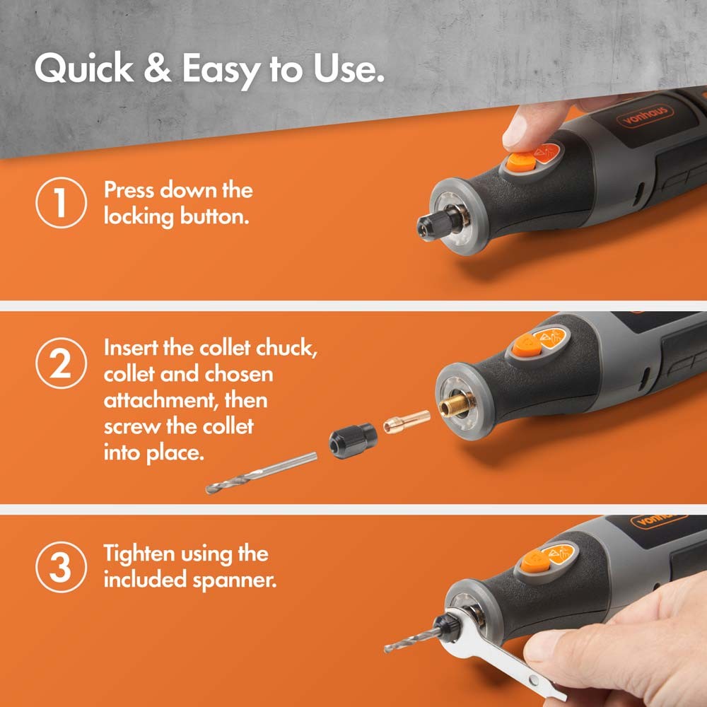 Cordless Rotary Tool with Carry Case - image 5