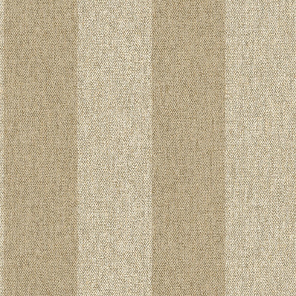 Cream wallpaper featuring a luxurious herringbone stripe design, mimicking the texture of Harris Tweed fabric with subtle variations in shade.