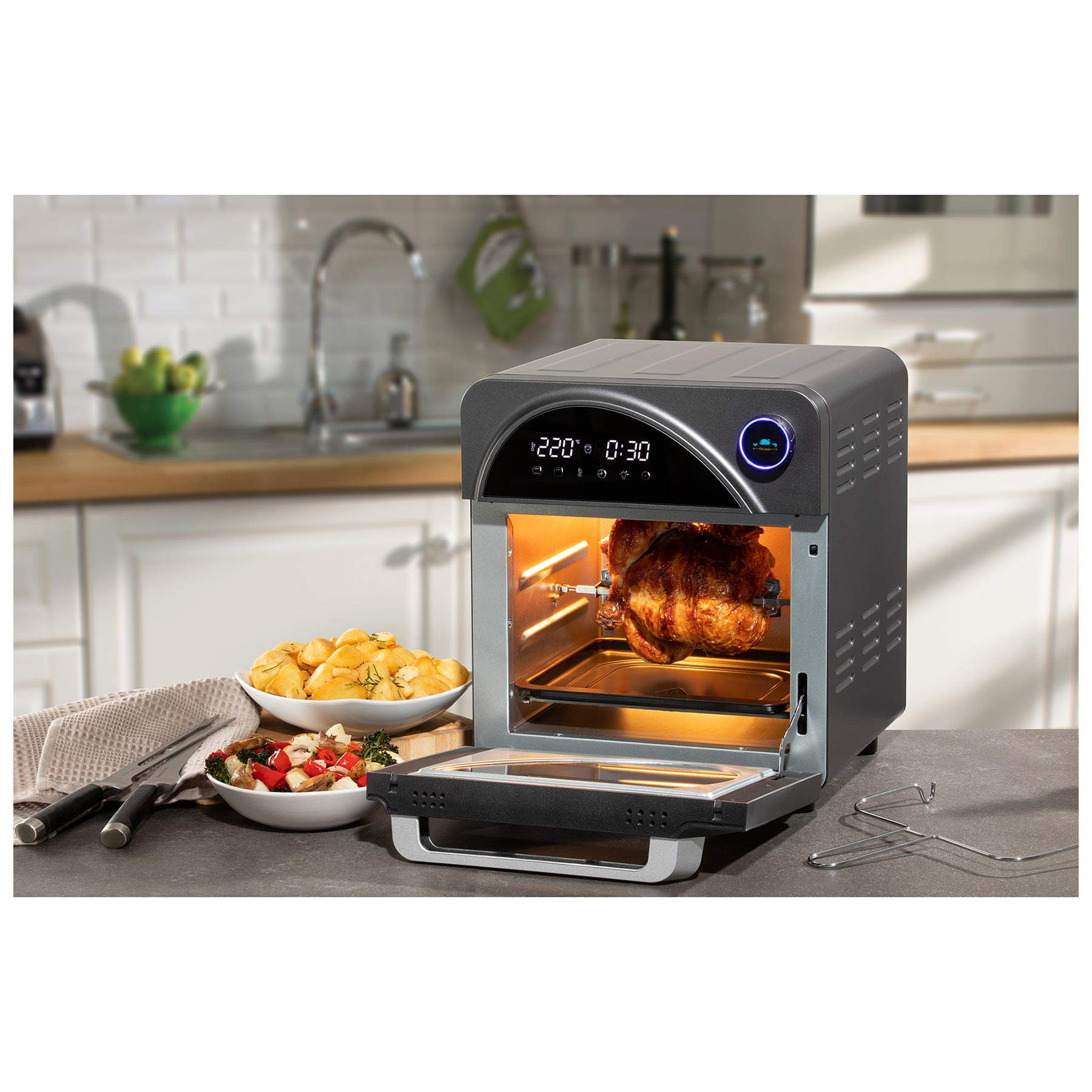 Daewoo 6 in 1 14.5L Digital Air Fryer and Rotisserie Oven - image 2