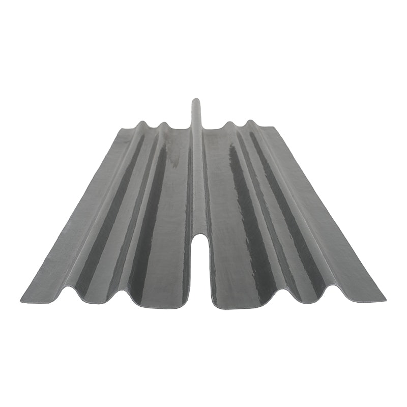 Low profile dry fix valley trough in a sleek grey color, made from durable material with a ribbed design for effective water drainage, measuring 3000mm in length.