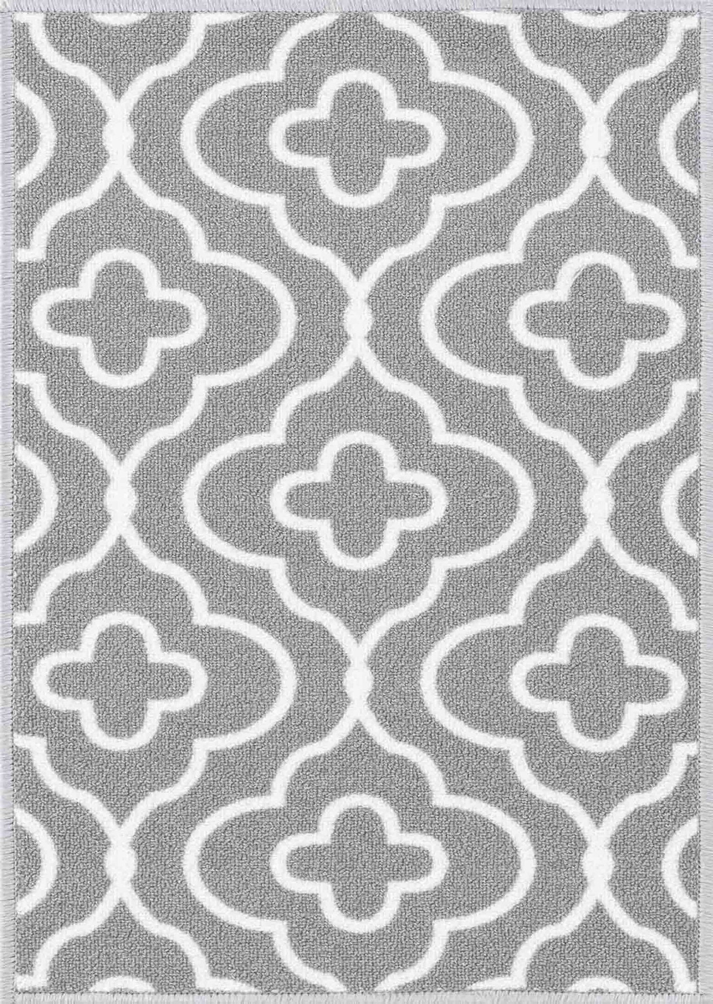 Desire Rugs Grey Anti Slip Quatrefoil Design Door Mat 160 x 220cm - image 3
