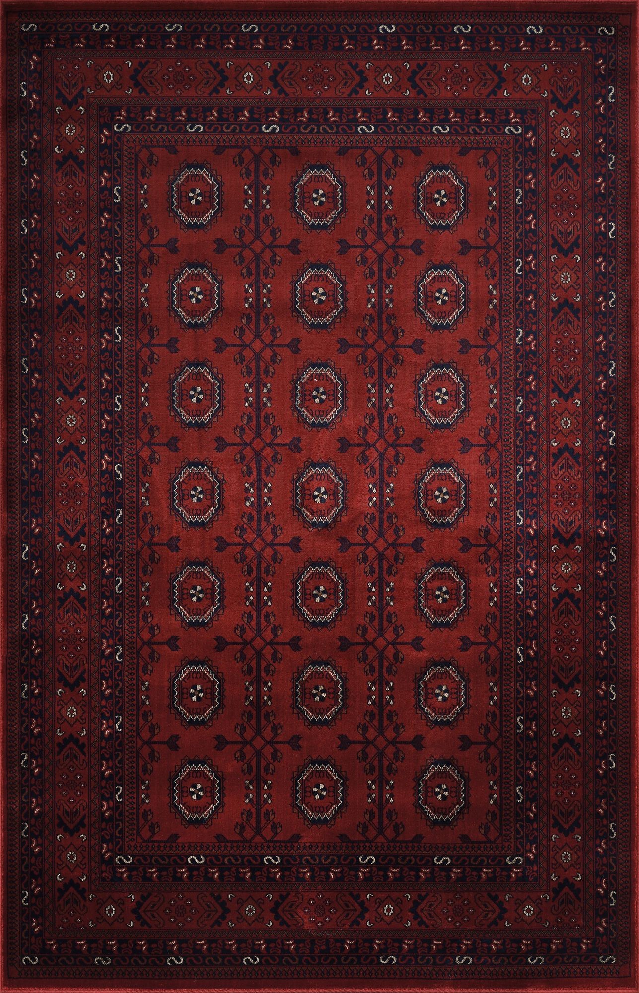 Desire Rugs Yasmin Traditional Bukhara Red Oriental Style Rug 60 x 220cm - image 3