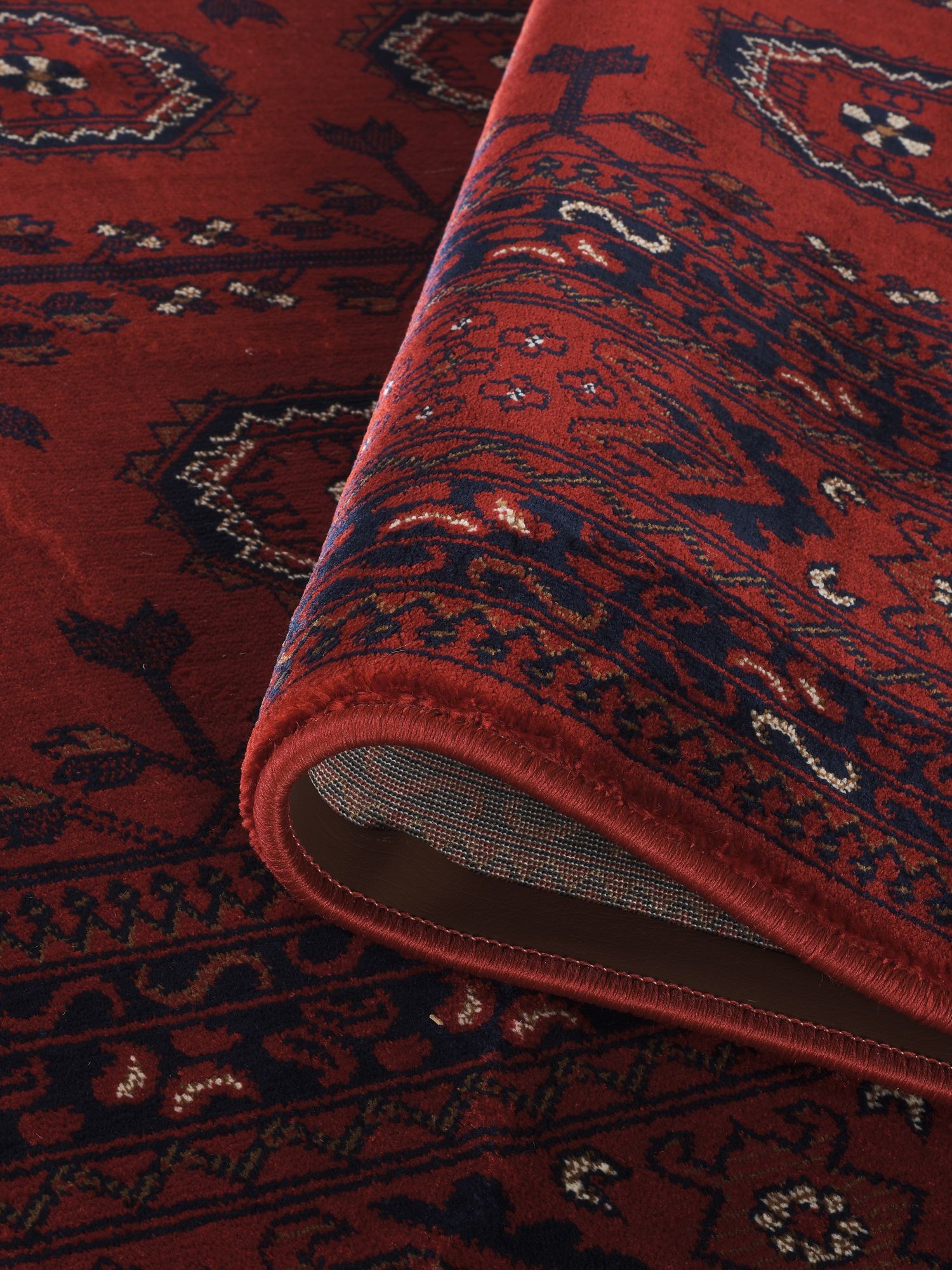 Desire Rugs Yasmin Traditional Bukhara Red Oriental Style Rug 60 x 220cm - image 4