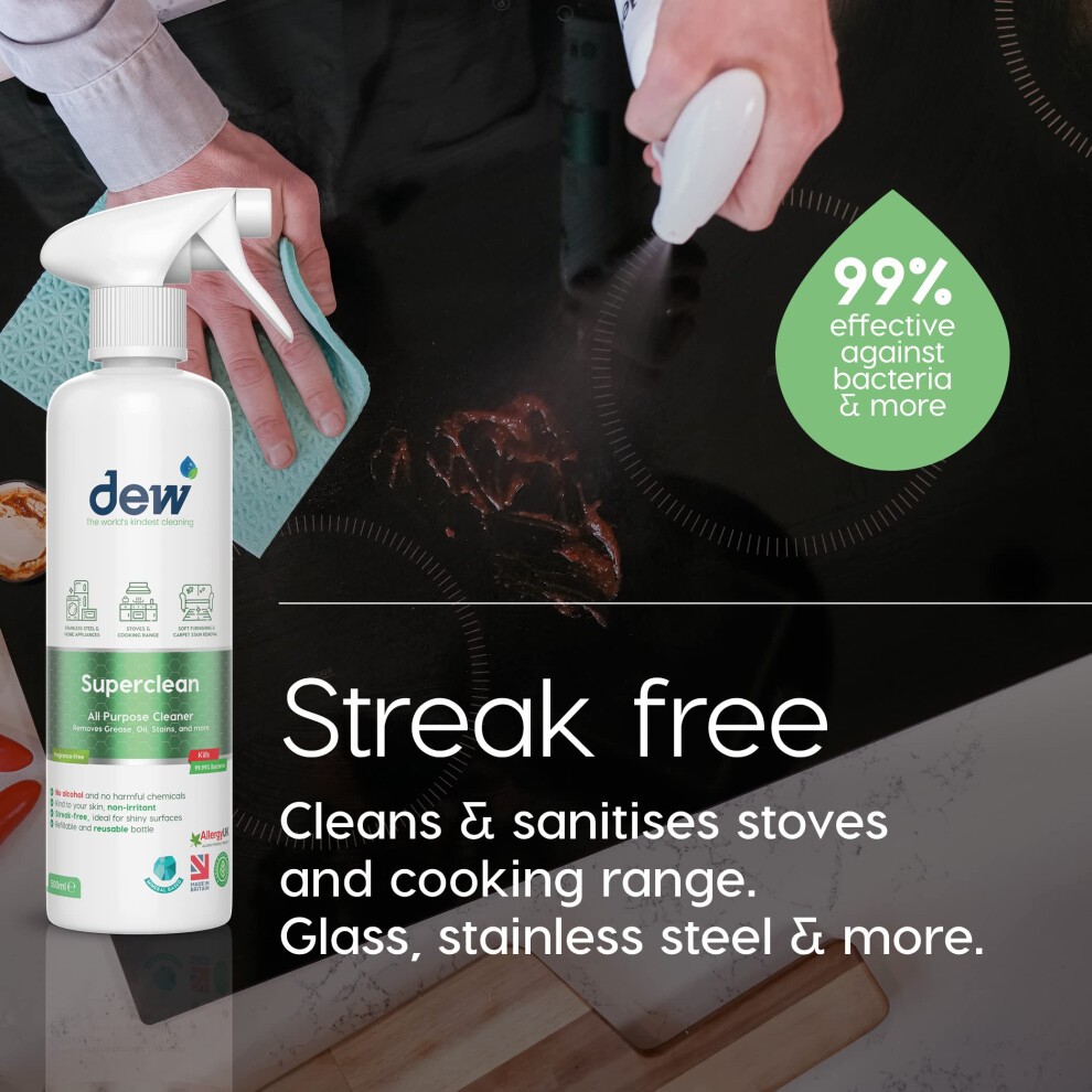 Dew Superclean White Fragrance Free Multipurpose Trigger Spray 500ml - image 2