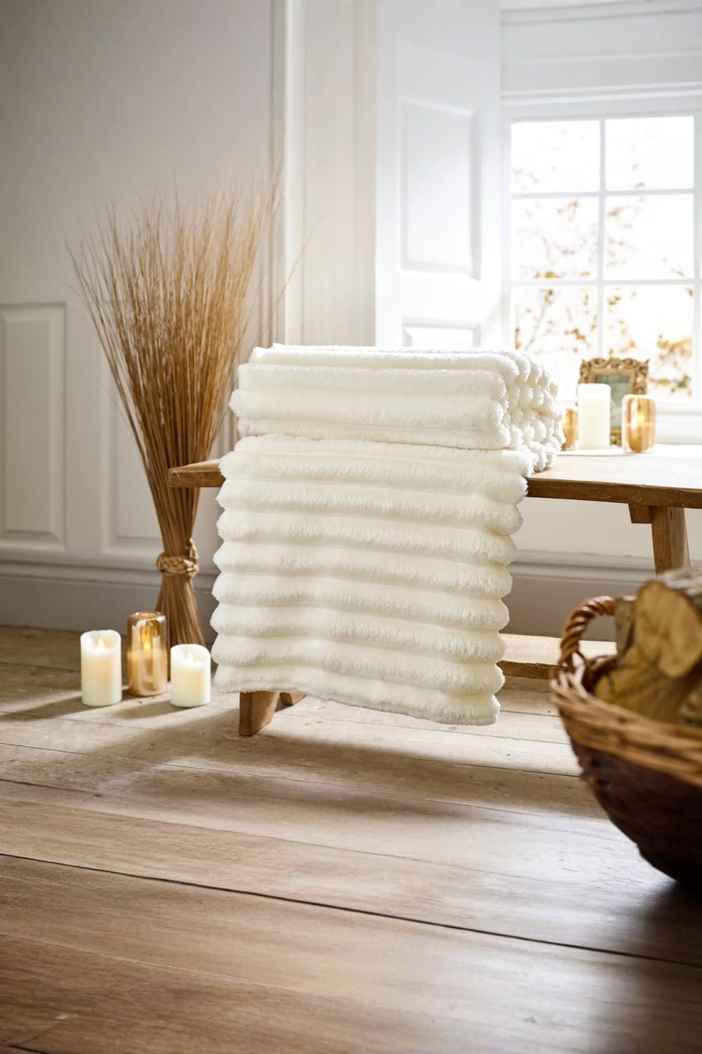 Deyongs Alnwick Throw Cream 140 x 180cm - image 2
