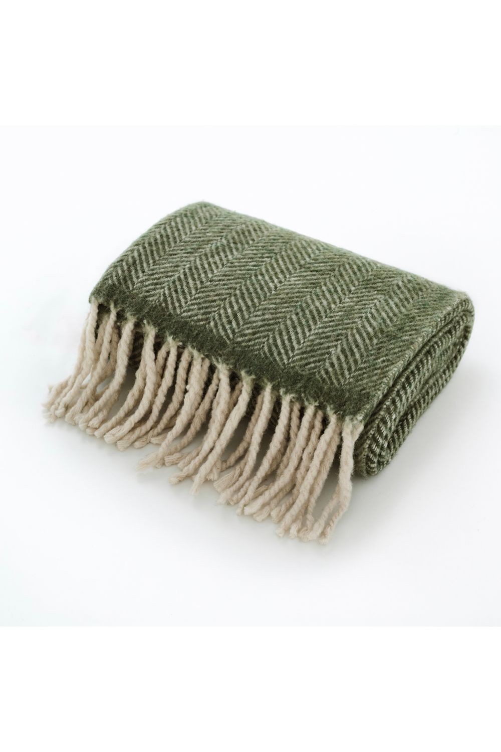 Deyongs Moorland Wool Green Throw 130 x 170cm - image 3