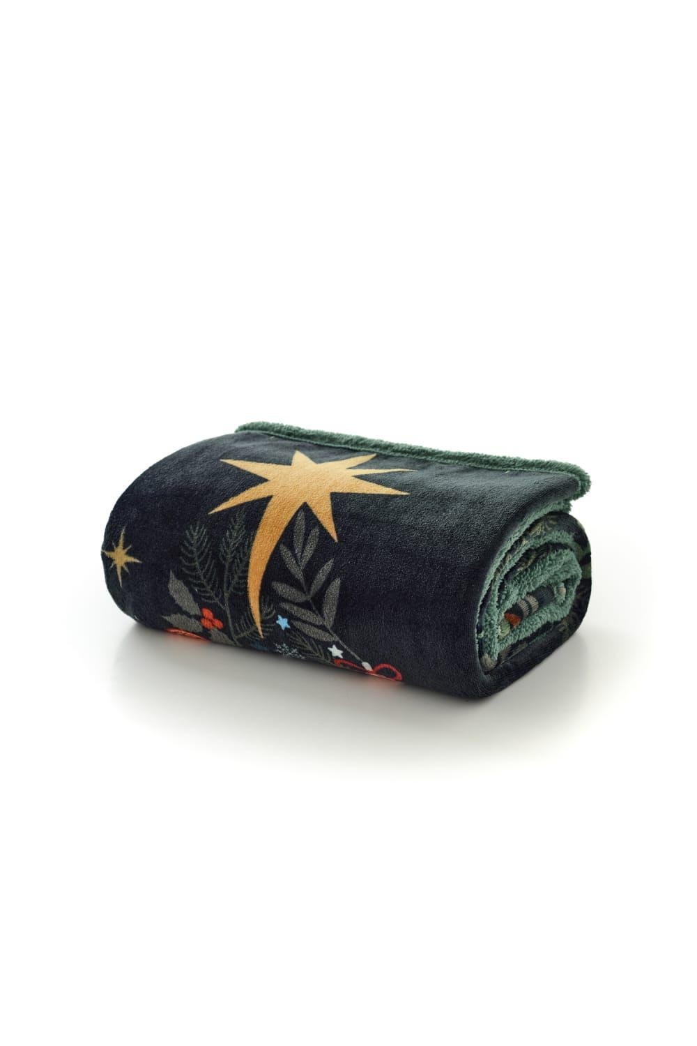 Deyongs Traditional Tree Navy Christmas Throw 130 x 170cm - image 4