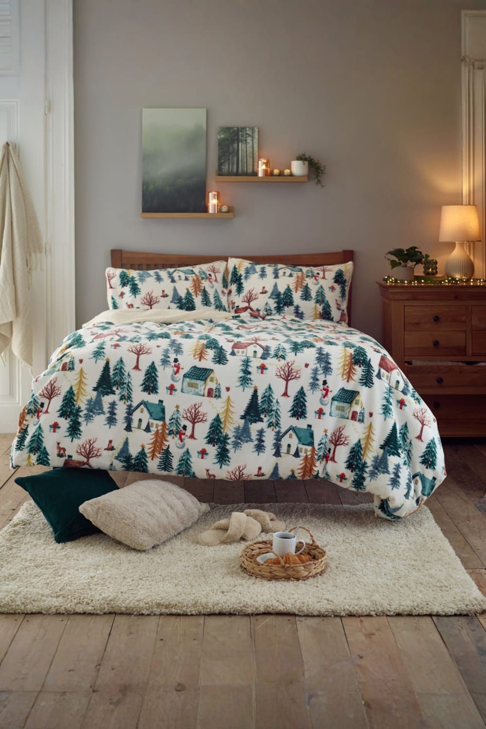 Deyongs Winter Walk Fleece Single Duvet Set - image 2