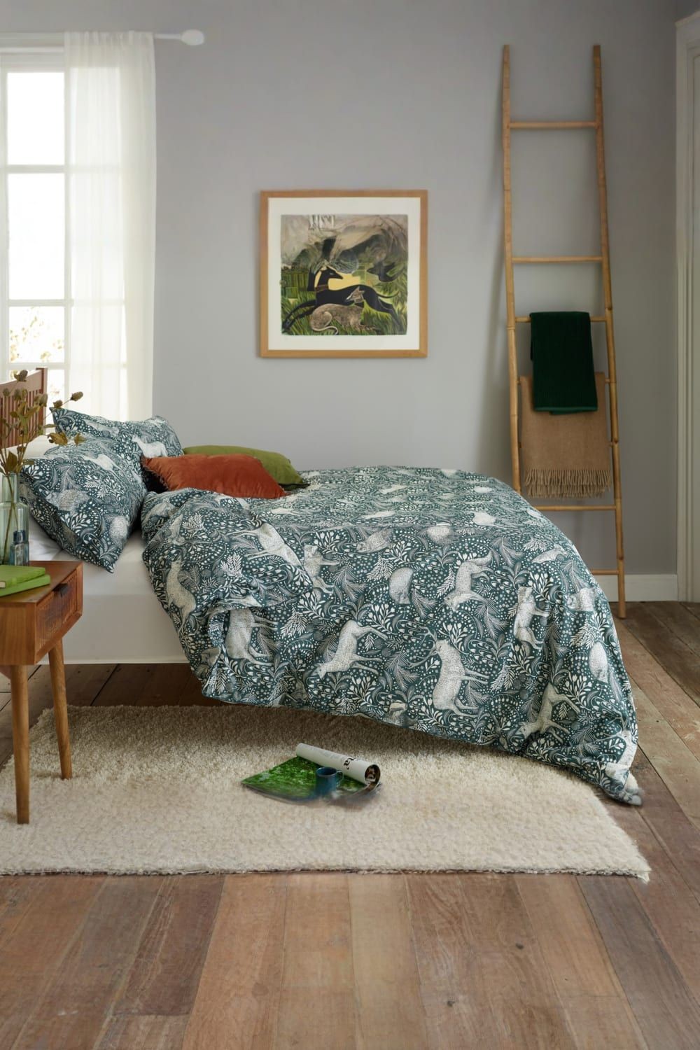Deyongs Woodland Folk Green Single Duvet Set - image 3