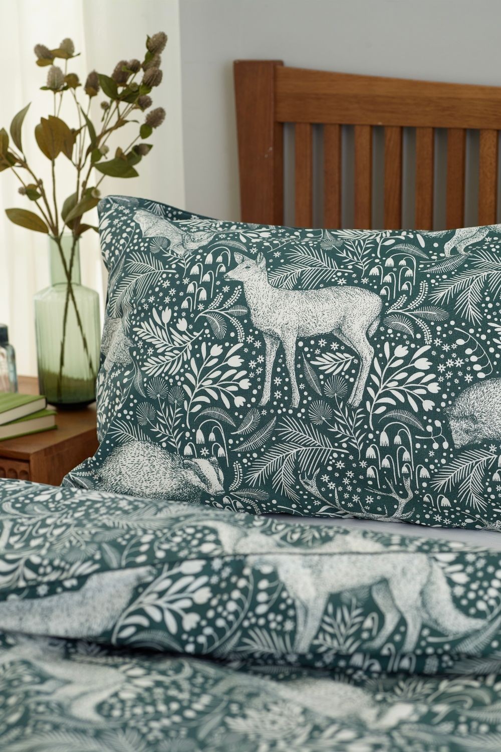 Deyongs Woodland Folk Green Single Duvet Set - image 4