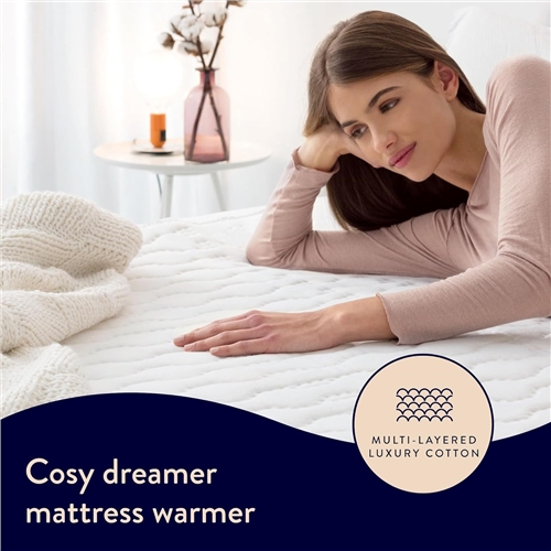 Dreamland Multi-Layer Luxury Cotton Underblanket King Dual - image 2