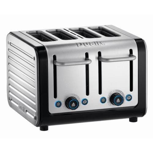 Dualit Dualit 4 Slice Architect Toaster - Black and Brushed Stainless Steel