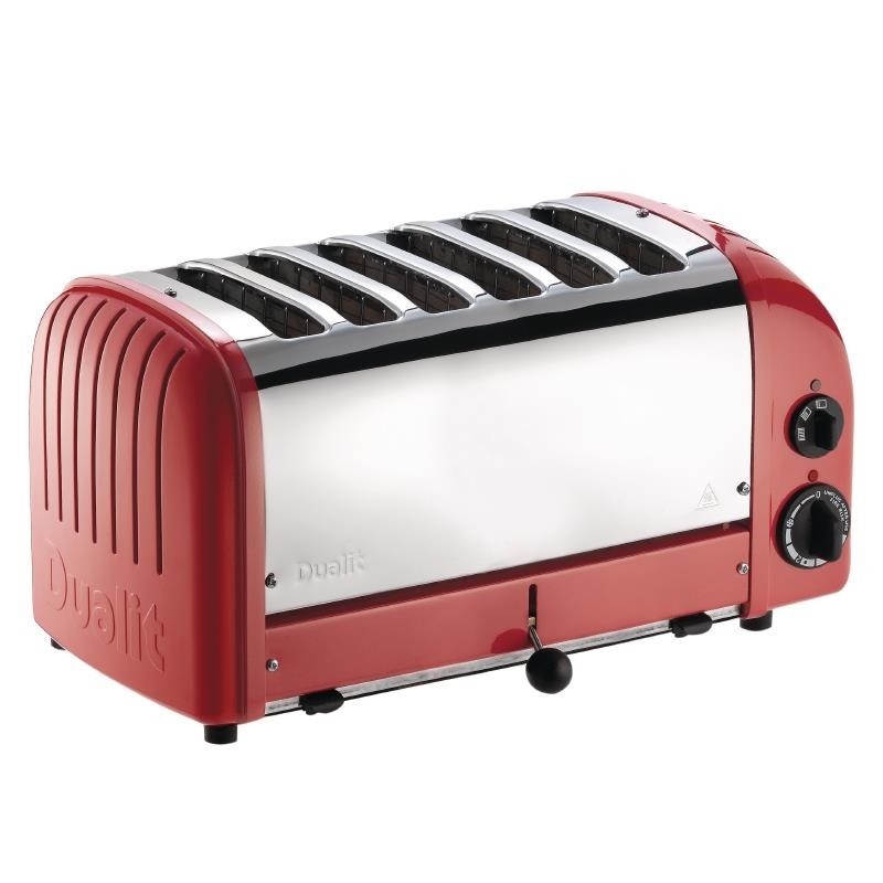 Dualit Dualit 6 Slice Vario Toaster Red 60154