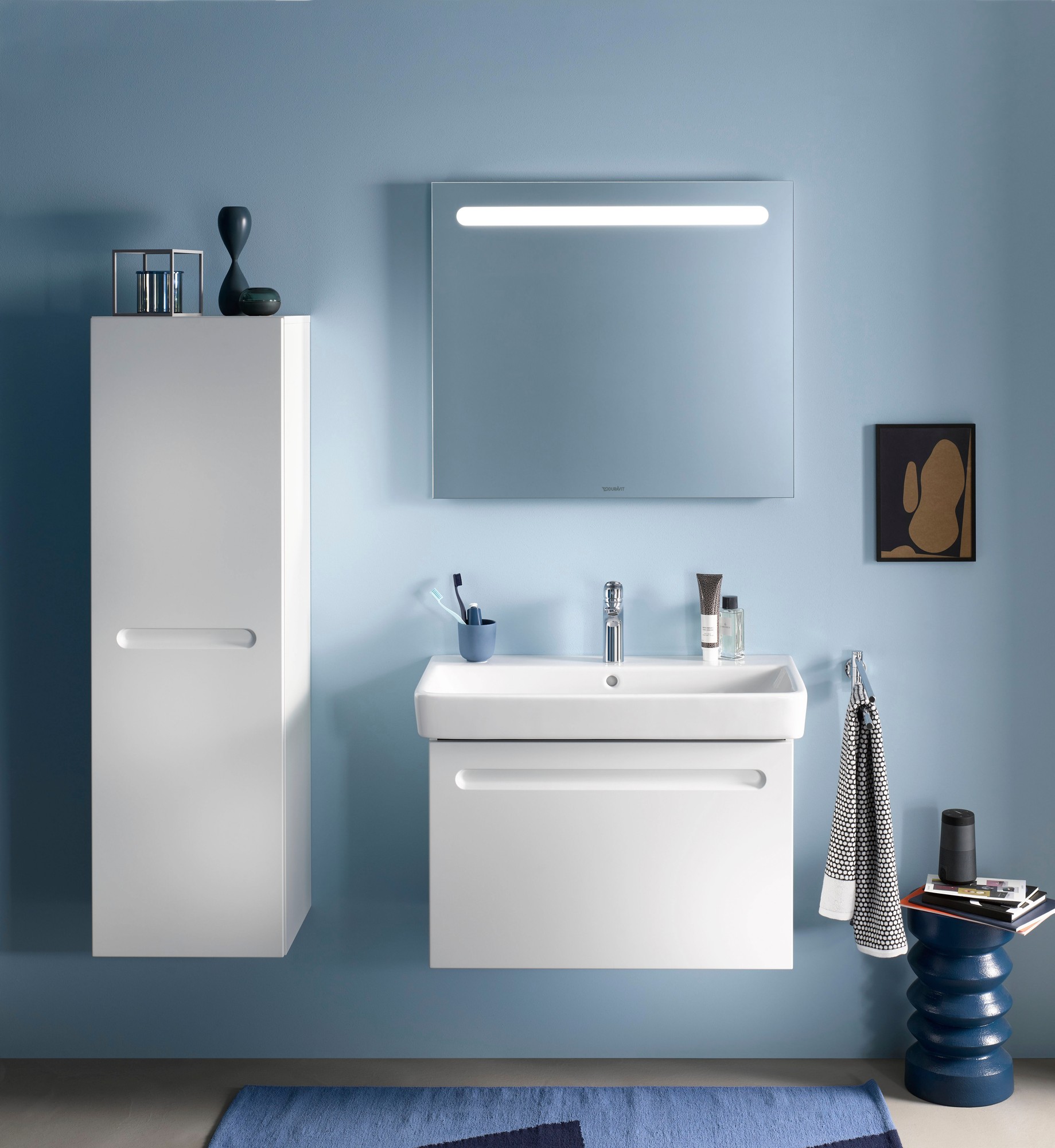 Duravit No 1 White Matt Mirror 800 x 700mm - image 2