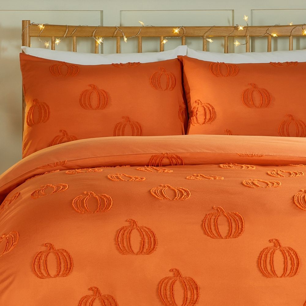 Duvet Day Pumpkin Fields Soft Touch Single Tufted Duvet Set - image 4