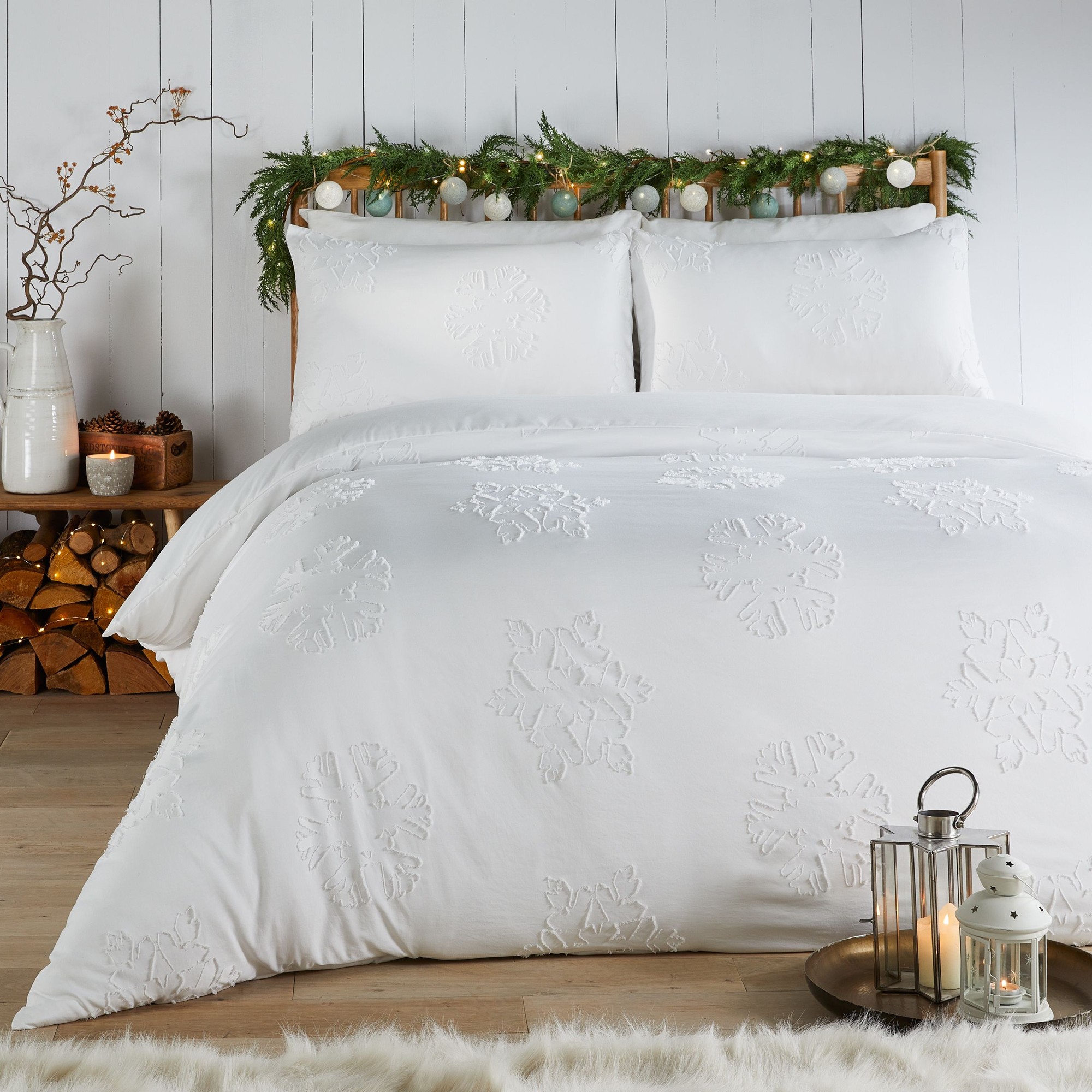 Duvet Day Snow Crystal Soft Touch Double Tufted Duvet Set - image 2