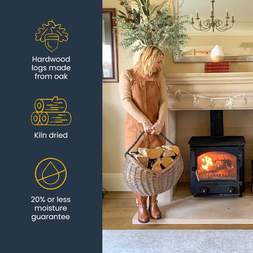 Ecoblaze Kiln Dried Oak Hardwood Firewood Logs 600L - image 2