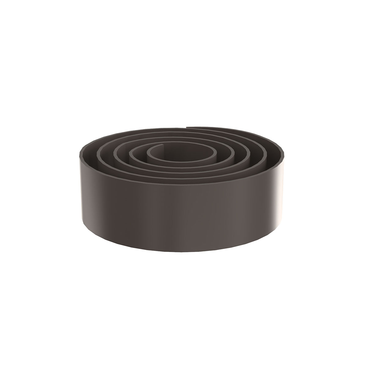 Edging tape in ultra matte graphite color, 25mm wide and 50m long, featuring a smooth, durable finish suitable for J-pull cabinetry.