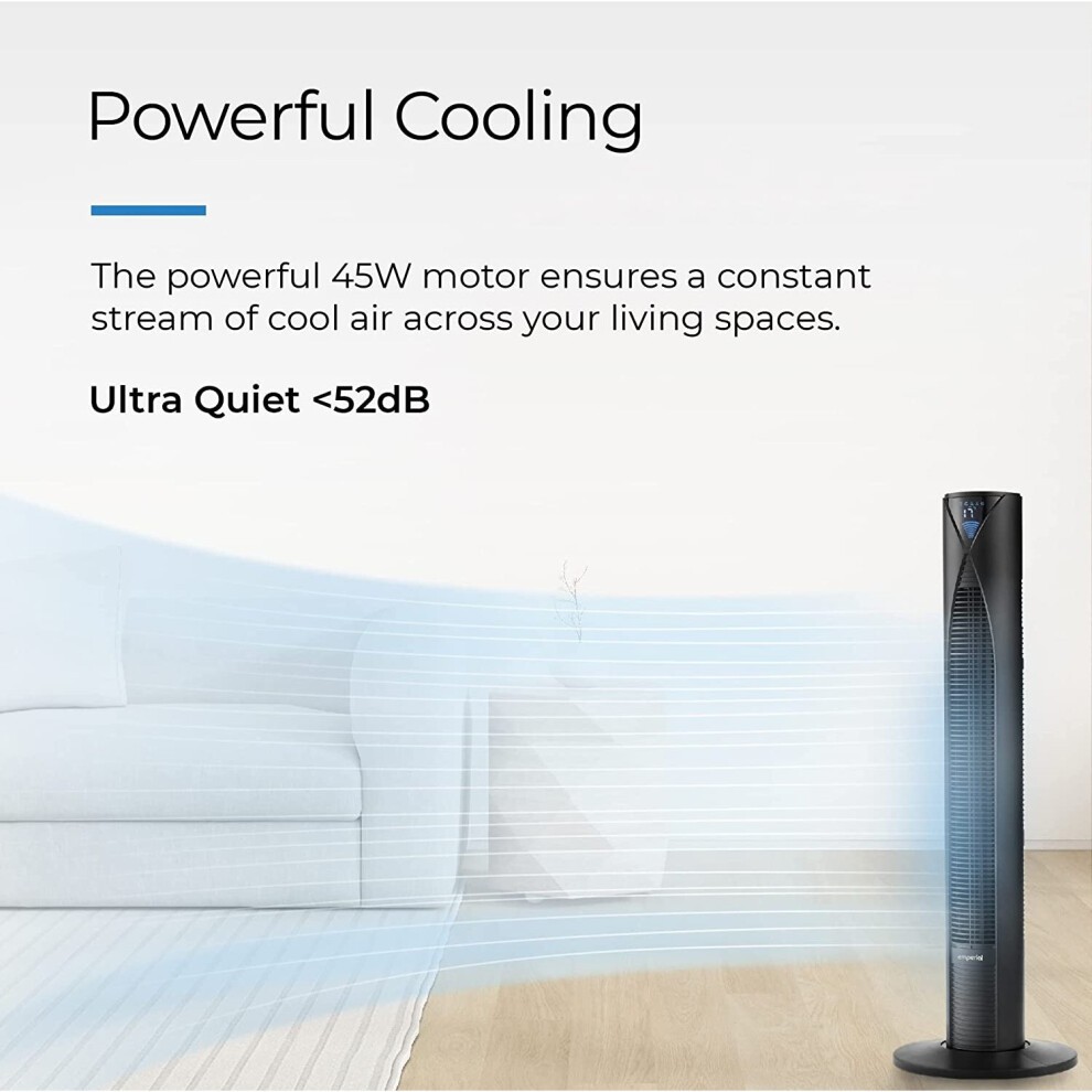 Emperial Black Tower Fan with Remote Control 31 inch - image 2