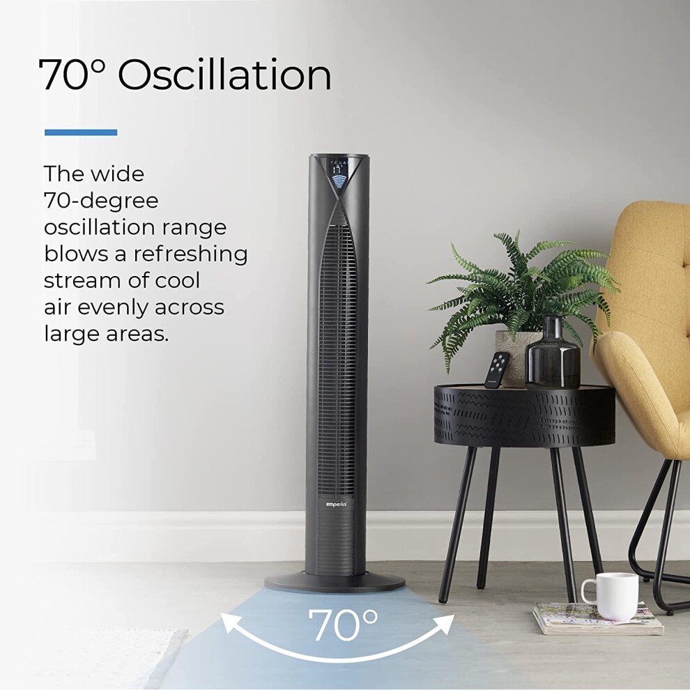 Emperial Black Tower Fan with Remote Control 31 inch - image 4