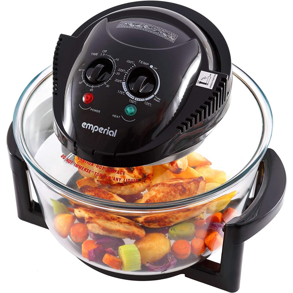 Emperial EM-5101 Premium Black 17L Multi Functional Halogen Convection Air Fryer 1400W - image 4