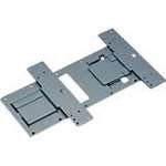 Gray metal wall hanging bracket with multiple mounting slots and a rectangular cutout, designed for secure installation of Epson projectors.