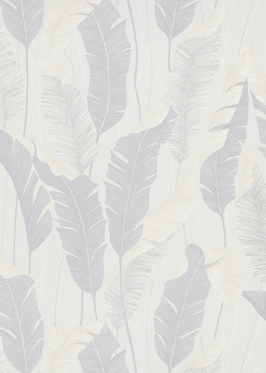 Erismann Arwen Leaf Grey PVC Free Wallpaper - image 2