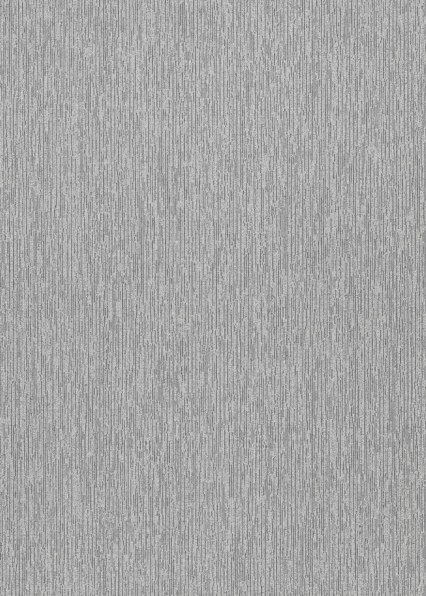 Textured wallpaper in a subtle gray tone featuring a linear pattern, ideal for adding depth and sophistication to interior spaces.