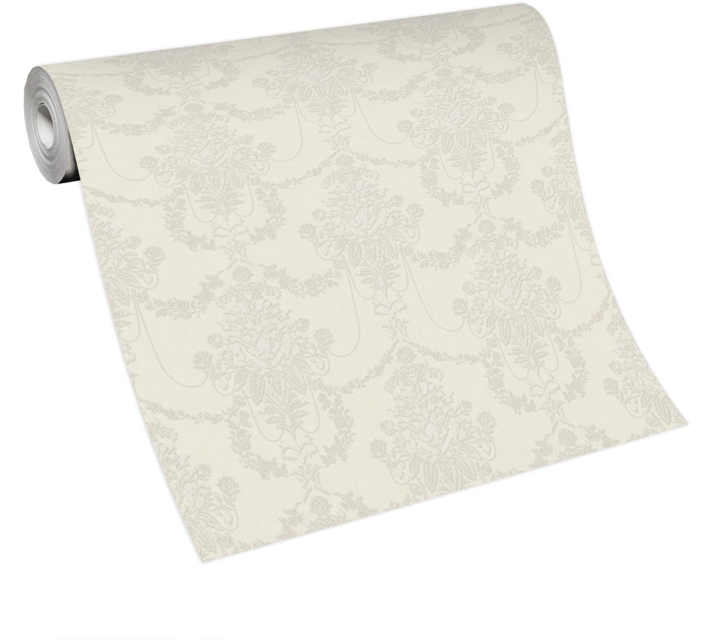 Erismann Timeless Damask Textured Natural Vinyl Wallpaper - image 2