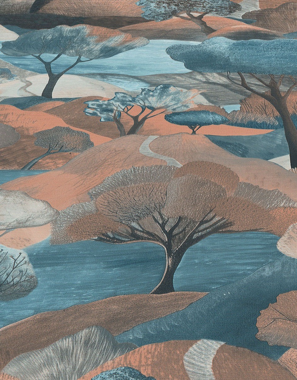 Erismann Tree Landscape Brown Vinyl Wallpaper - image 5