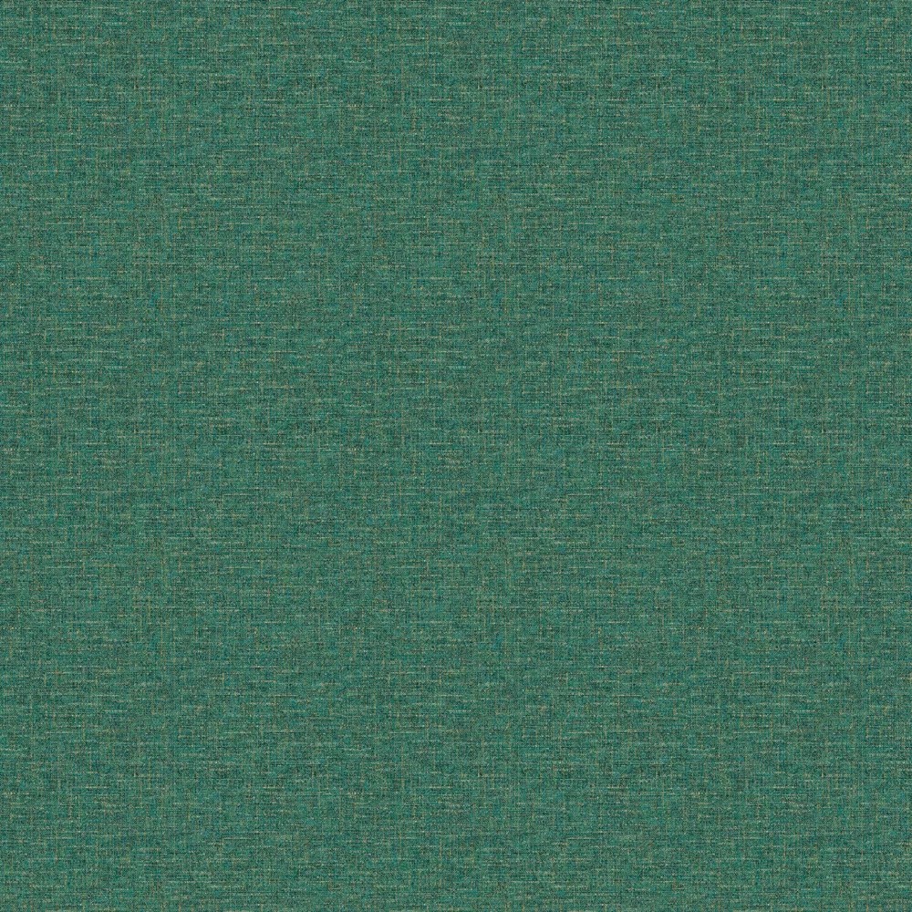 Textured teal wallpaper featuring a woven pattern, ideal for adding depth and warmth to interior spaces, showcasing a rich, artisanal look.