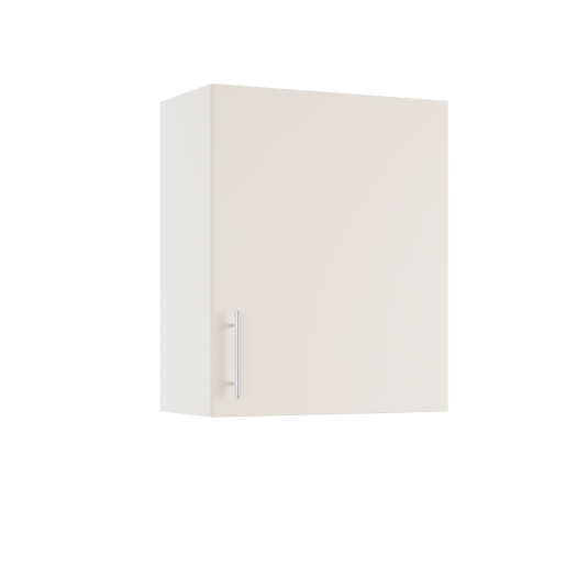 Cashmere grey wall unit by Essence, featuring a sleek, minimalist design with a smooth finish and a silver handle on the right side.